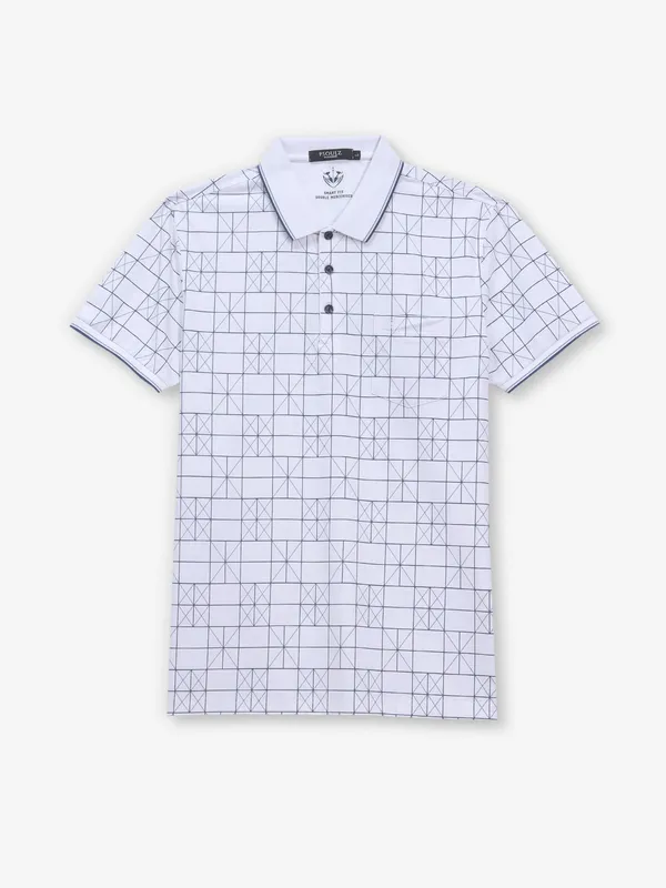 PSOULZ printed white cotton t-shirt