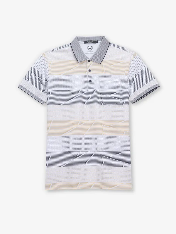PSOULZ white cotton slim fit t-shirt