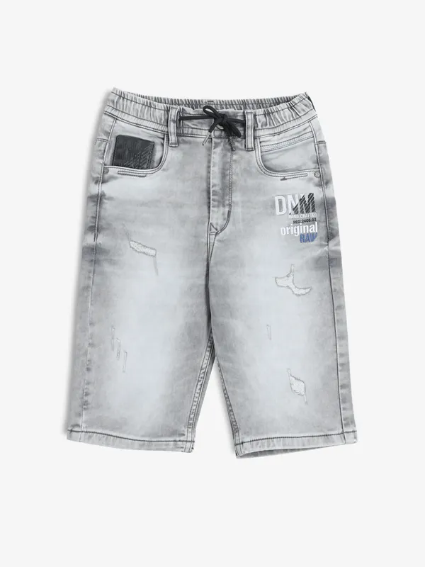 RAGS grey ripped shorts