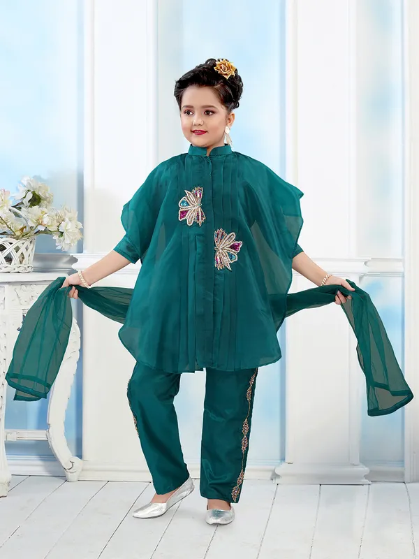 Rama blue georgette pakistani salwar suit