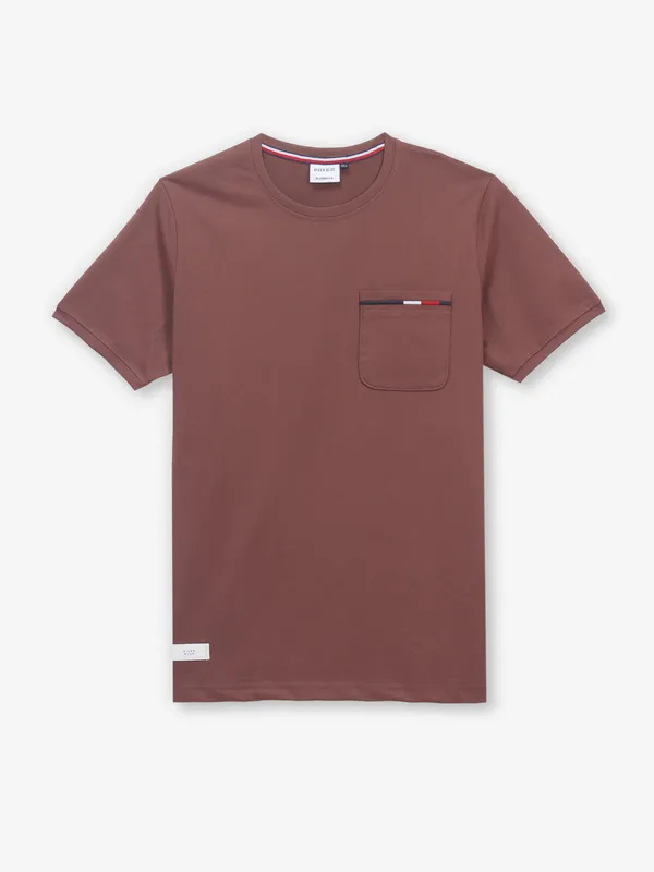RIVER BLUE coffee cotton t-shirt for men