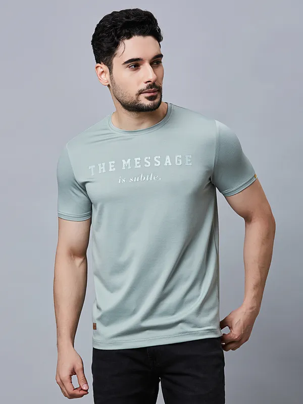 River Blue mint green cotton t-shirt