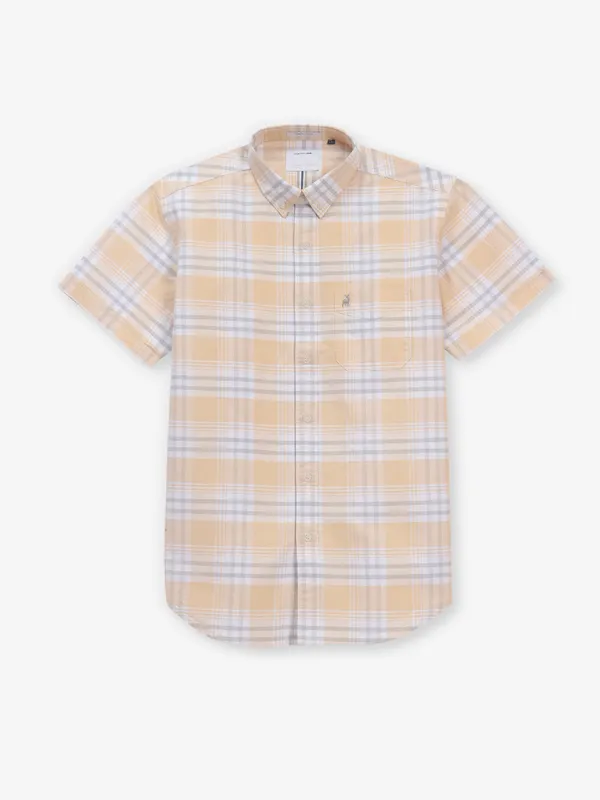 RIVER BLUE yellow cotton shirt