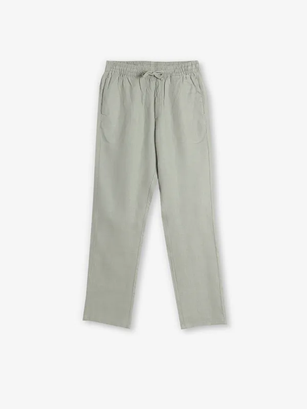 ROOKIES solid pista green track pant