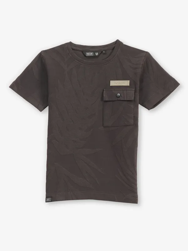 RUFF dark grey cotton t-shirt