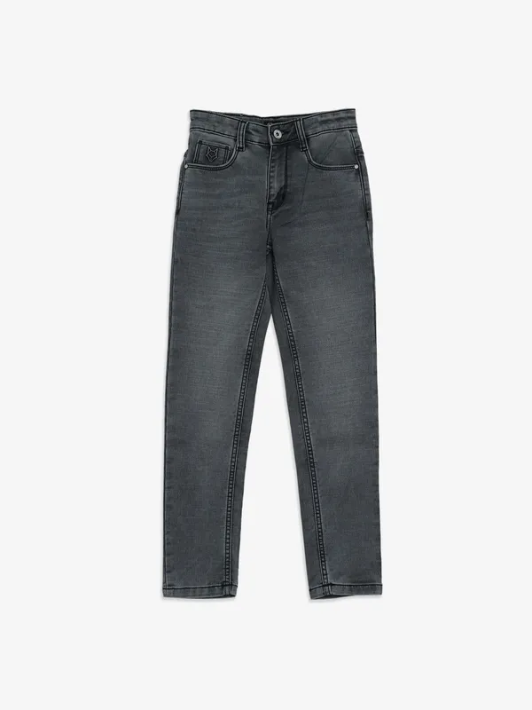 Ruff dark grey denim washed jeans