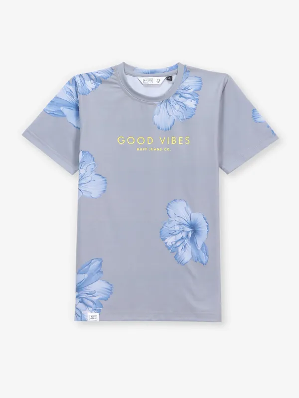 RUFF light grey printed t-shirt for boys