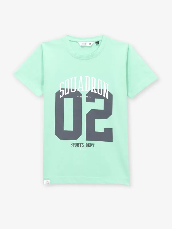 RUFF mint green cotton t-shirt for boys