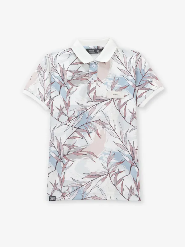 RUFF off-white printed cotton t-shirt for boys