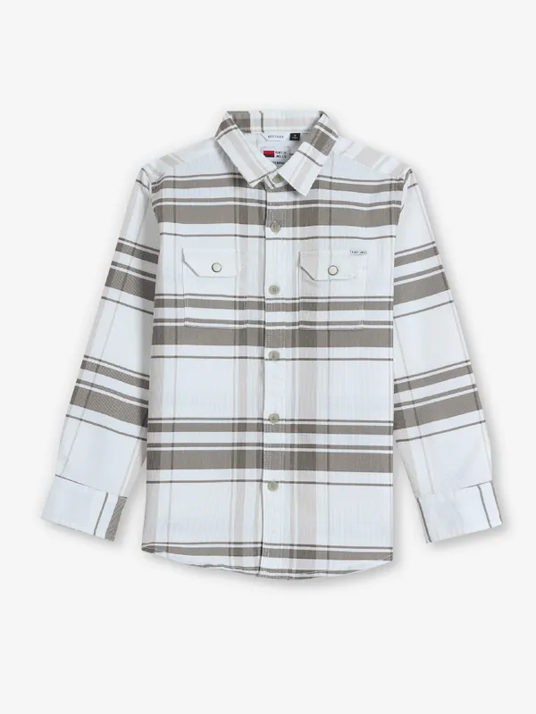 RUFF off-white stripe cotton shirt