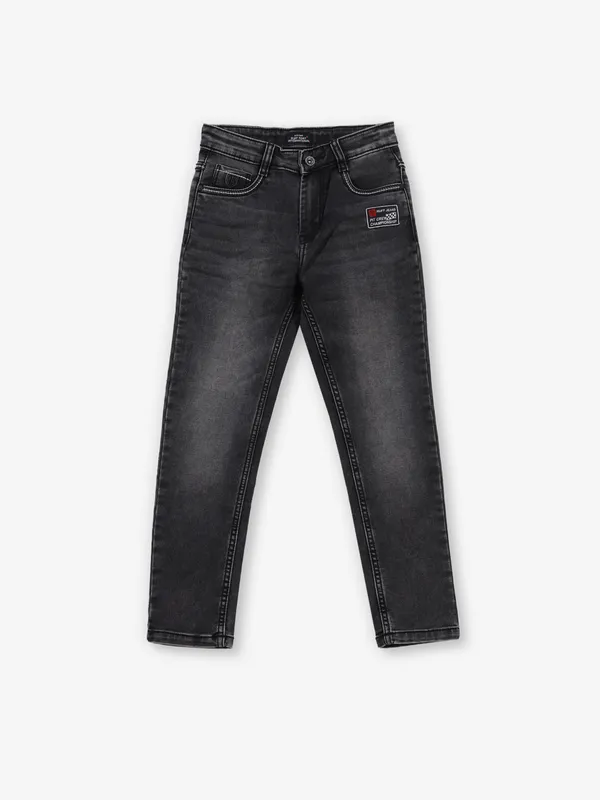 RUFF washed grey slim fit denim for boy