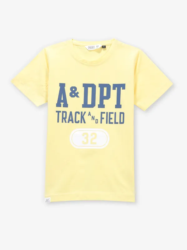 RUFF yellow printed t-shirt for boys