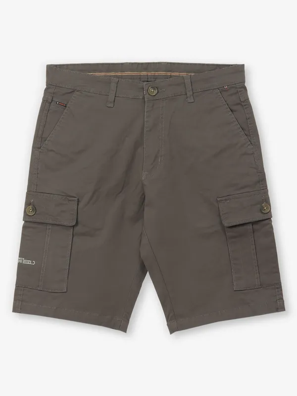 SHIELD brown cotton shorts