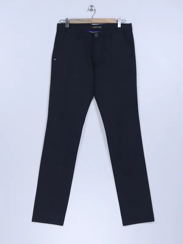 Sixth Element navy slim fit trouser