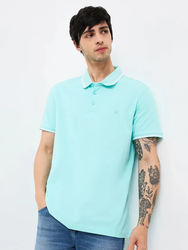 SPYKAR aqua slim fit cotton t-shirt