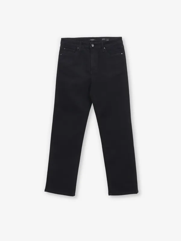 SPYKAR black solid denim jeans in slim fit
