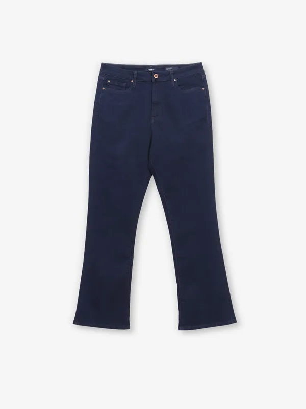 SPYKAR dark blue solid bootcut jeans