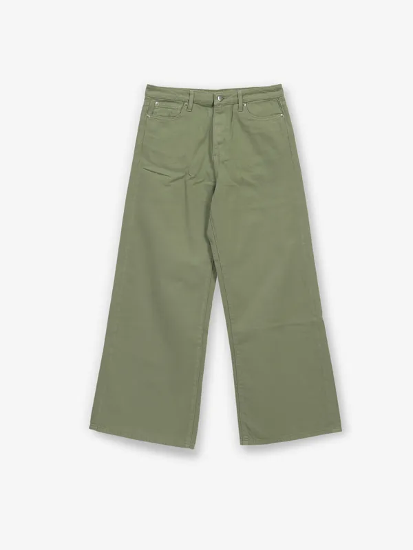 SPYKAR green solid denim jeans for women
