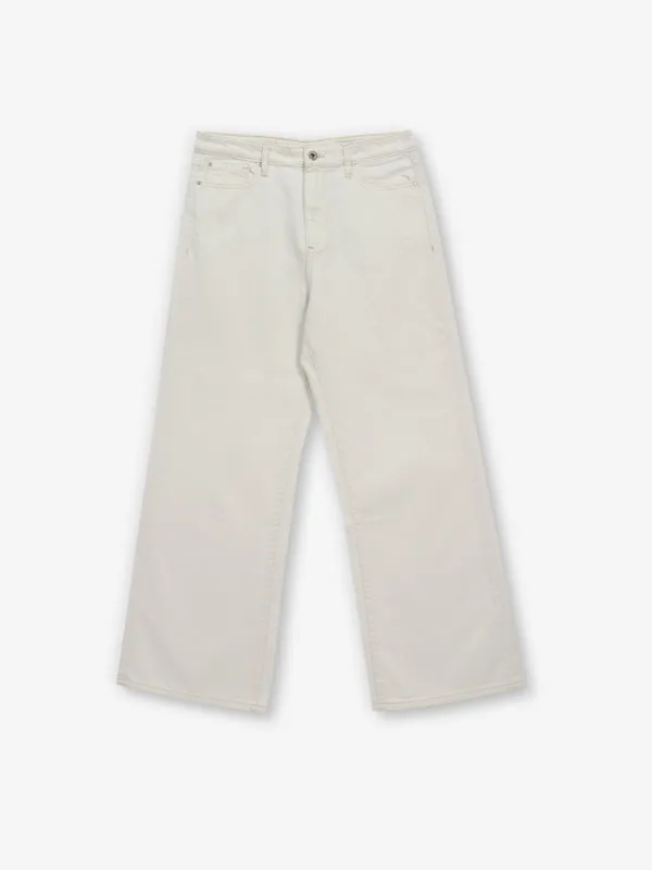 SPYKAR off-white solid jeans