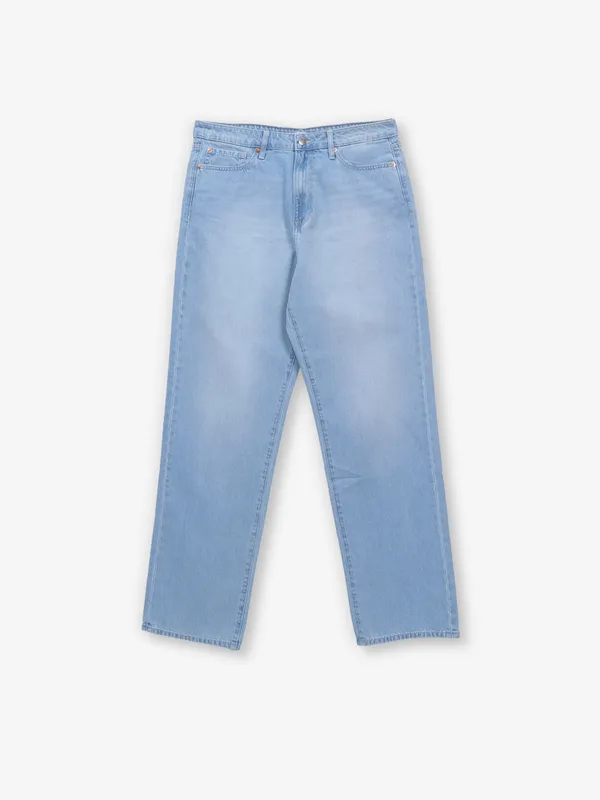 SPYKAR sky blue washed jeans for women
