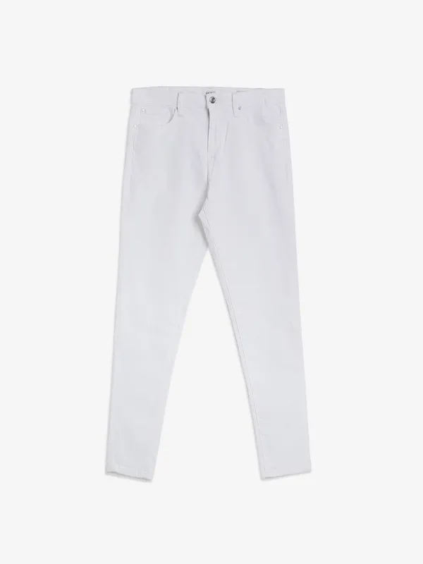 Spykar solid white jeans