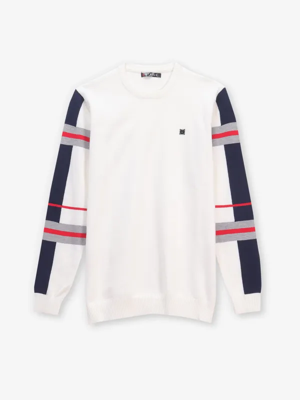 STRIDE printed off-white cotton t-shirt