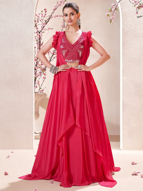 Stunning bright pink lehenga choli