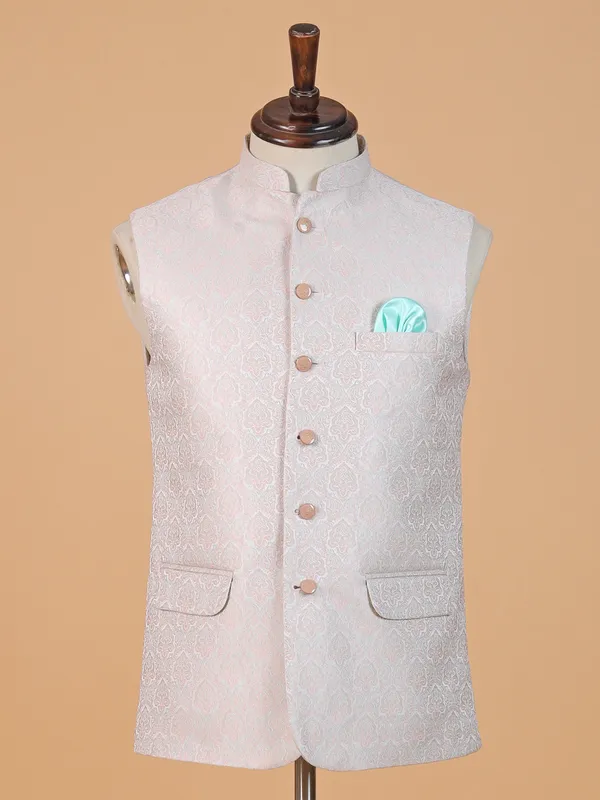 Stunning cream waistcoat for festive season