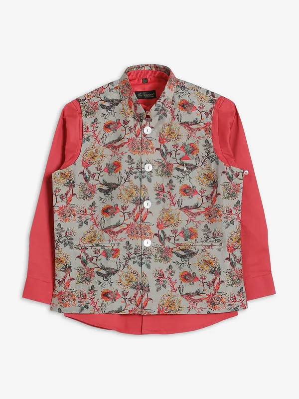 Stunning grey silk waistcoat with shirt