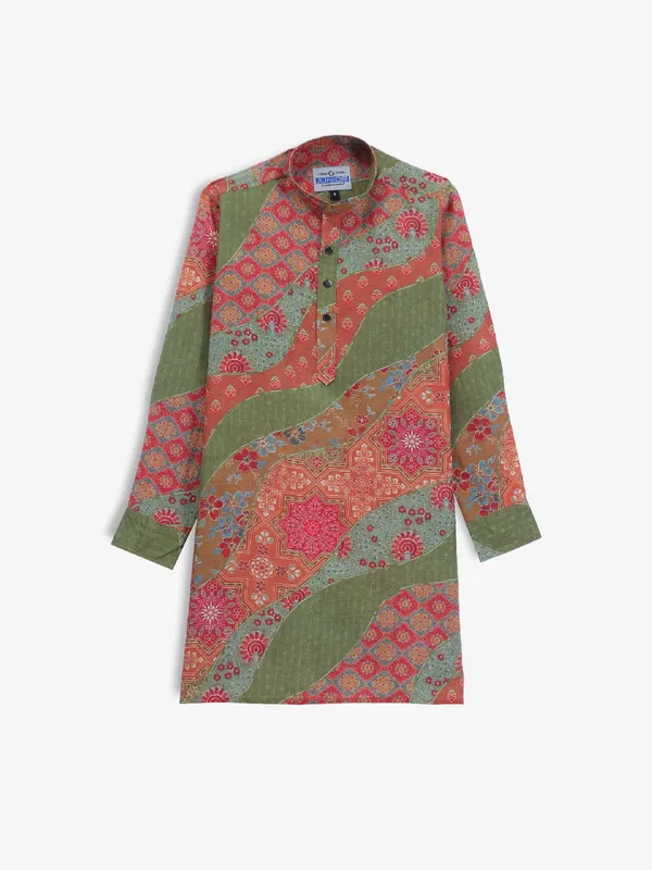 Stunning multi color printed kurta