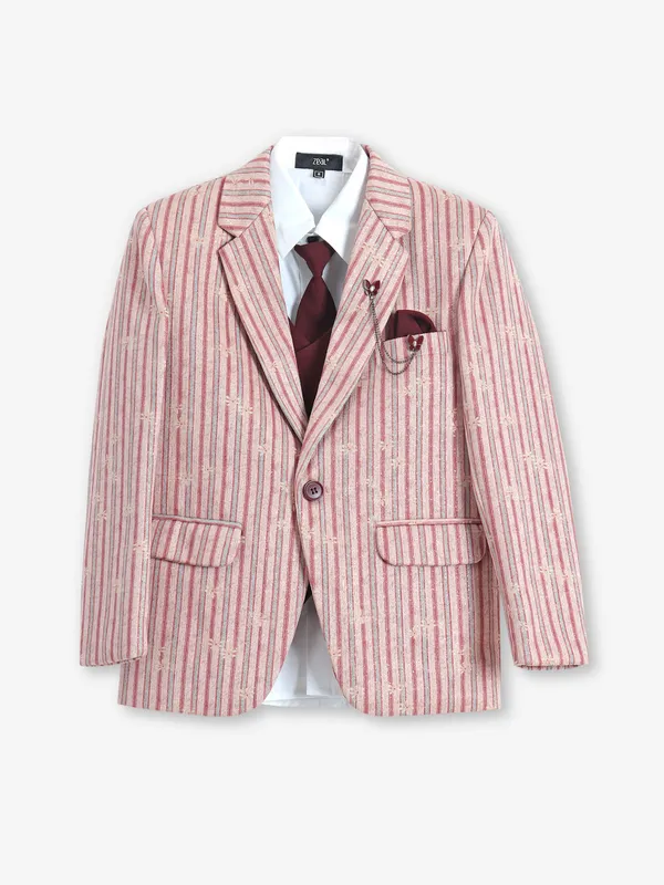 Stunning pink terry rayon coat suit