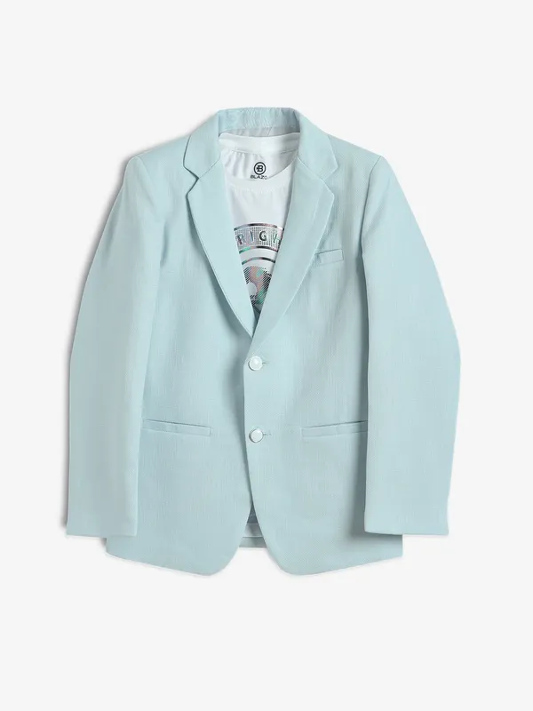 Stunning sky blue plain blazer