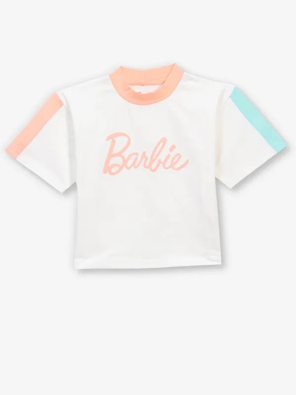 TINY GIRL cotton off white t-shirt for girls