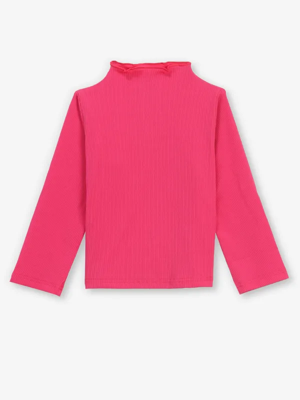TINY GIRL dark pink cotton top