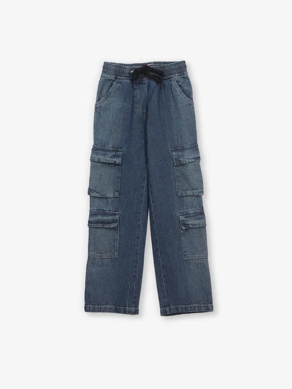 TINY GIRL denim washed black jeans