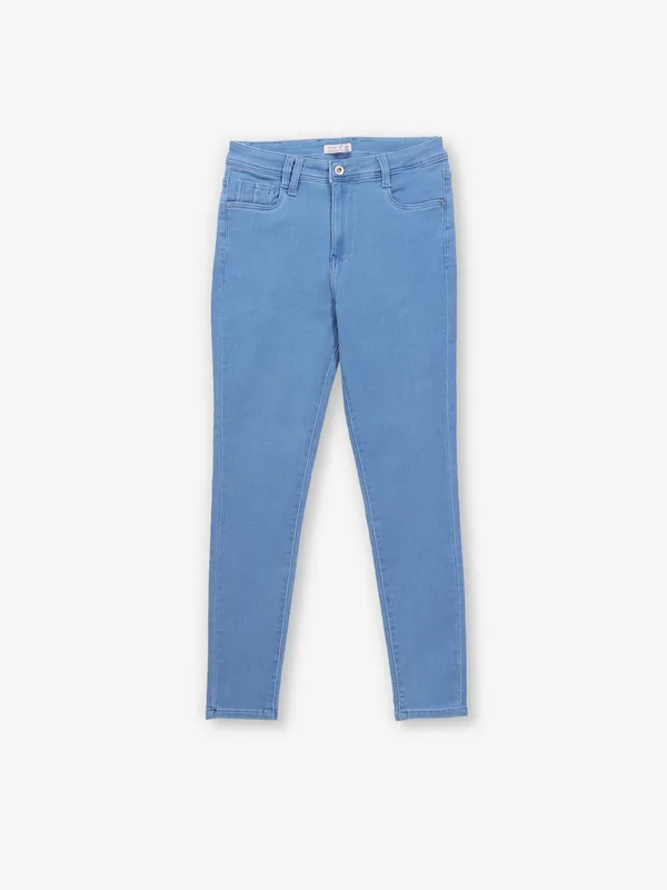 TRIXY solid light blue denim jeans
