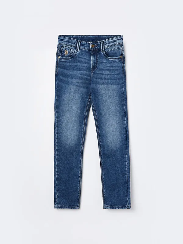 U S POLO blue washed denim jeans