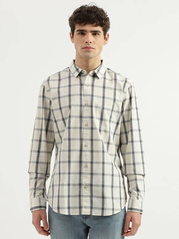 UCB black and off-white checks shirt