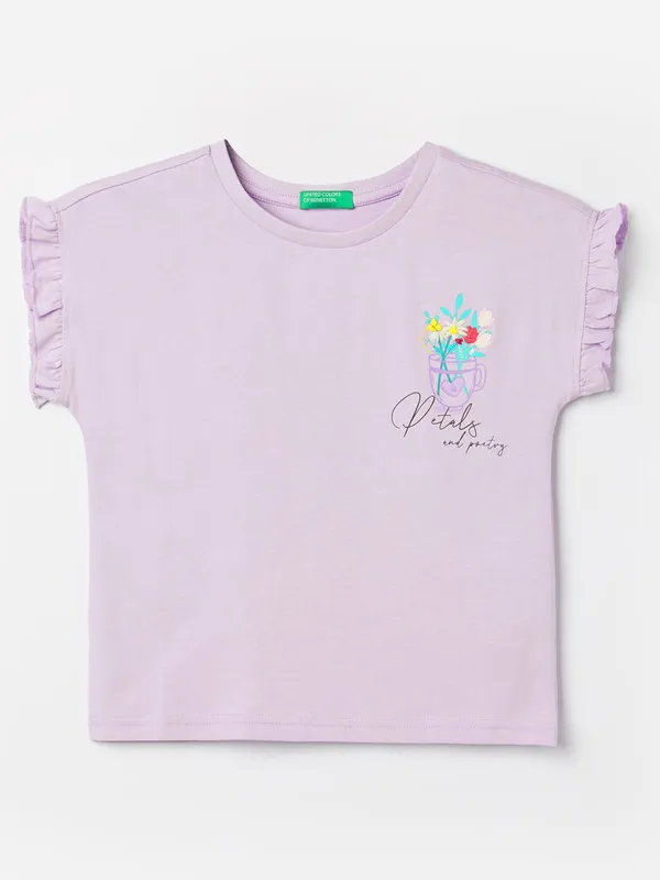 UCB lavender plain cotton t-shirt