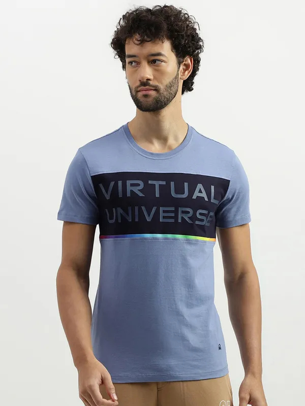 UCB light blue half sleeve t shirt