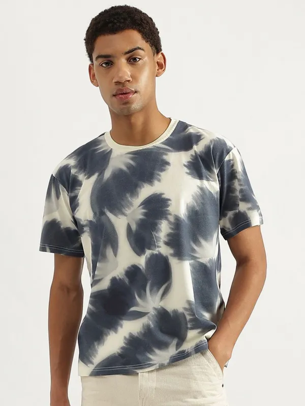 UCB off white printed cotton t-shirt