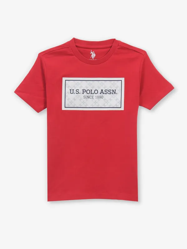 US POLO ASSN red brand name cotton t-shirt