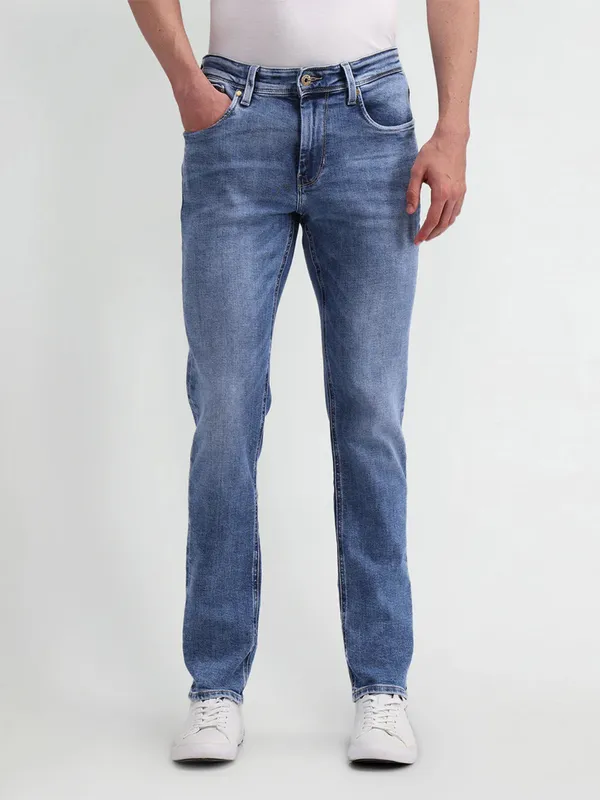 US POLO blue slim taper washed jeans