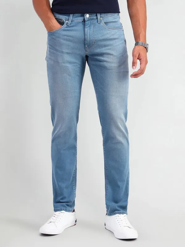 US POLO denim light blue washed men jeans