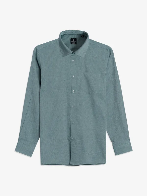 Van Heusen sage green textured shirt