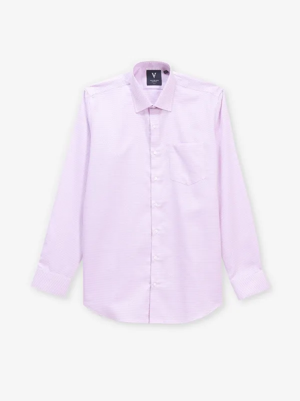 VAN HUESEN textured lilac cotton shirt