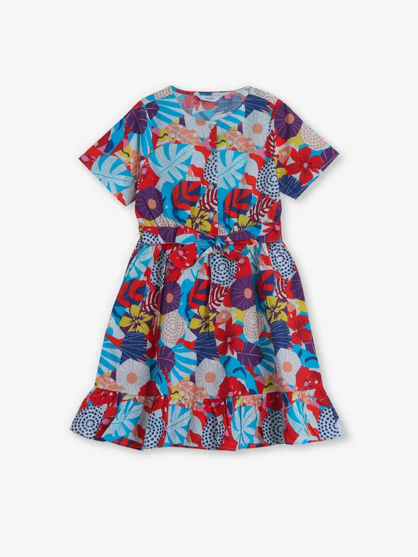 VERO MODA cotton multi printed dress