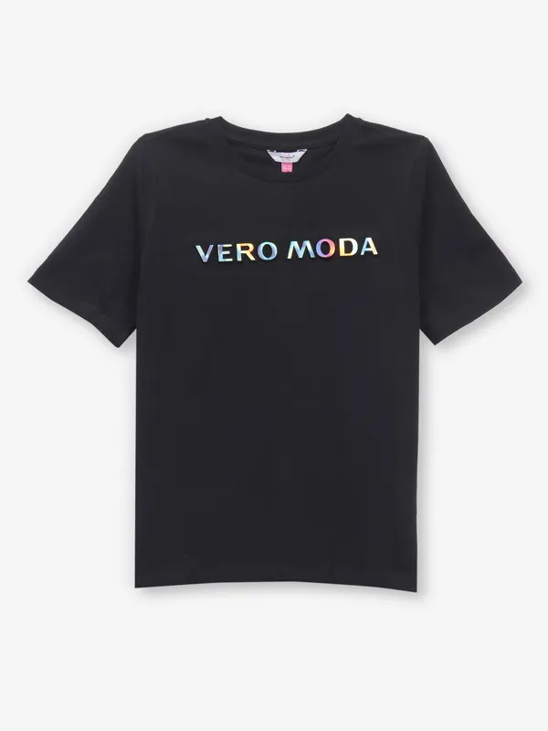 VERO MODA cotton t-shirt in black