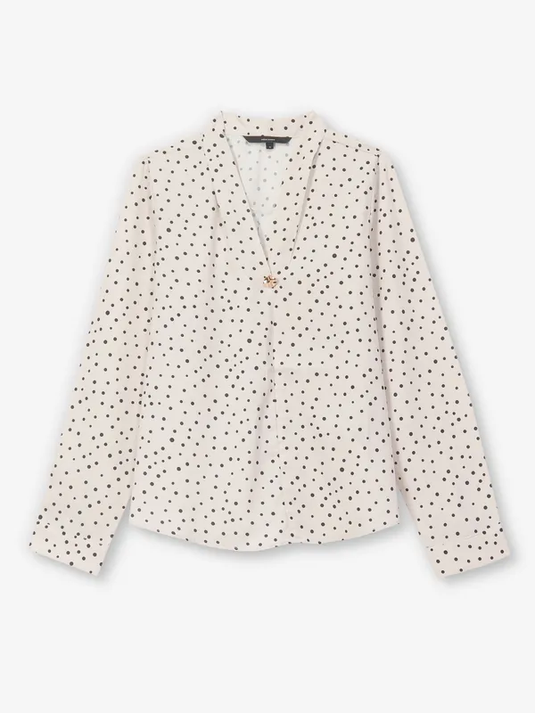 VERO MODA off white printed top for women