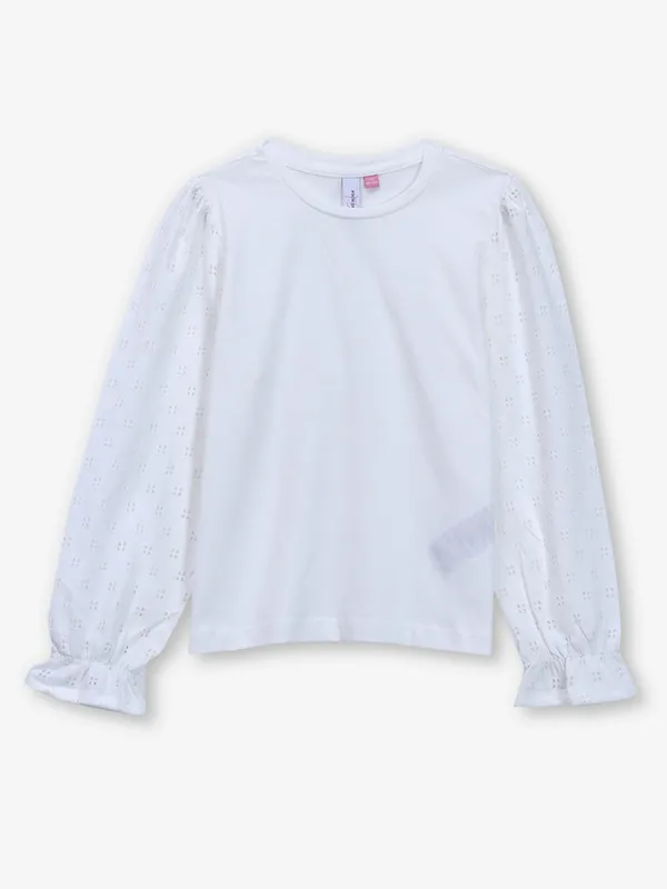 VERO MODA plain white cotton crop top